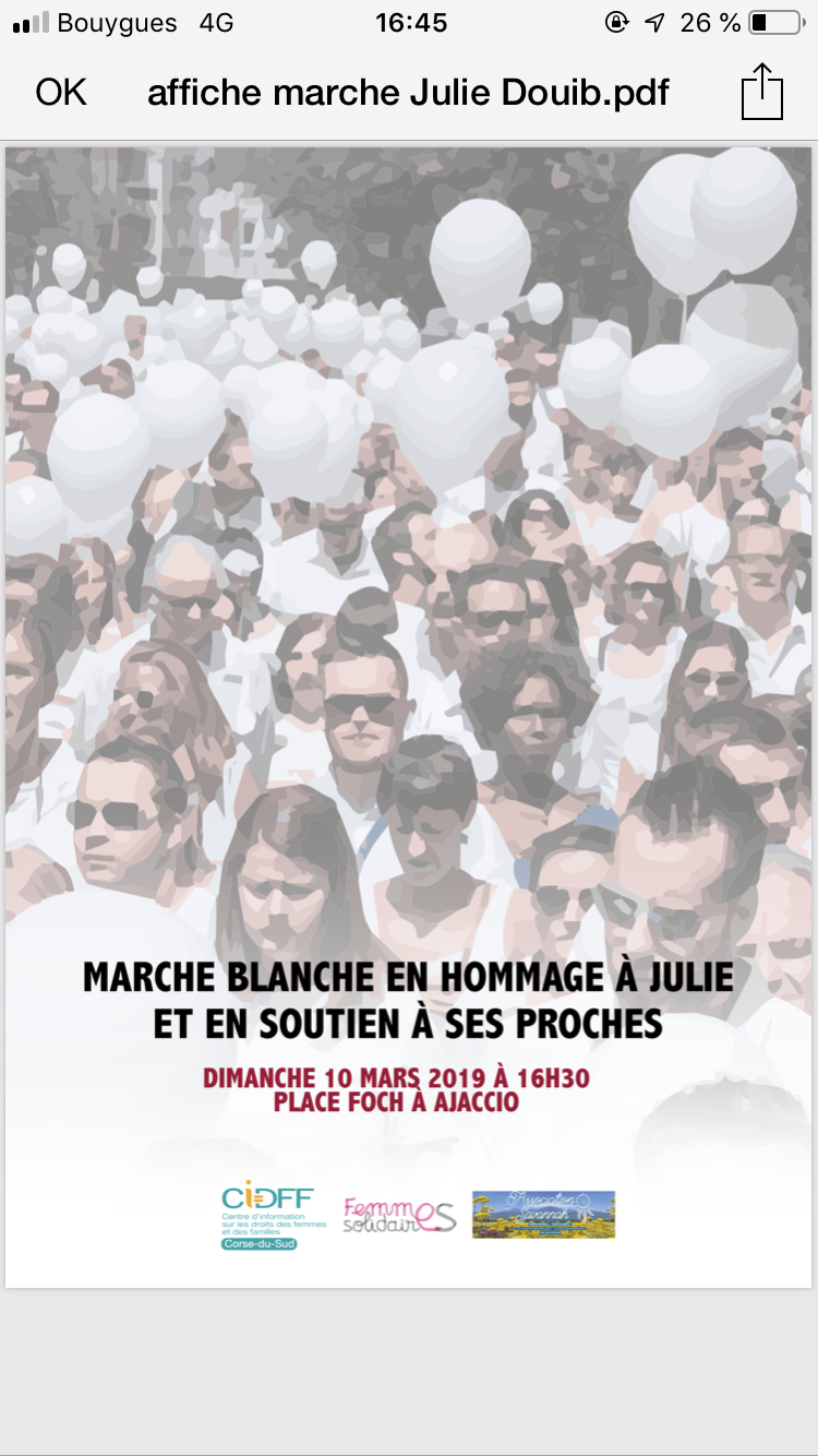 MARCHE POUR JULIE DOUIB