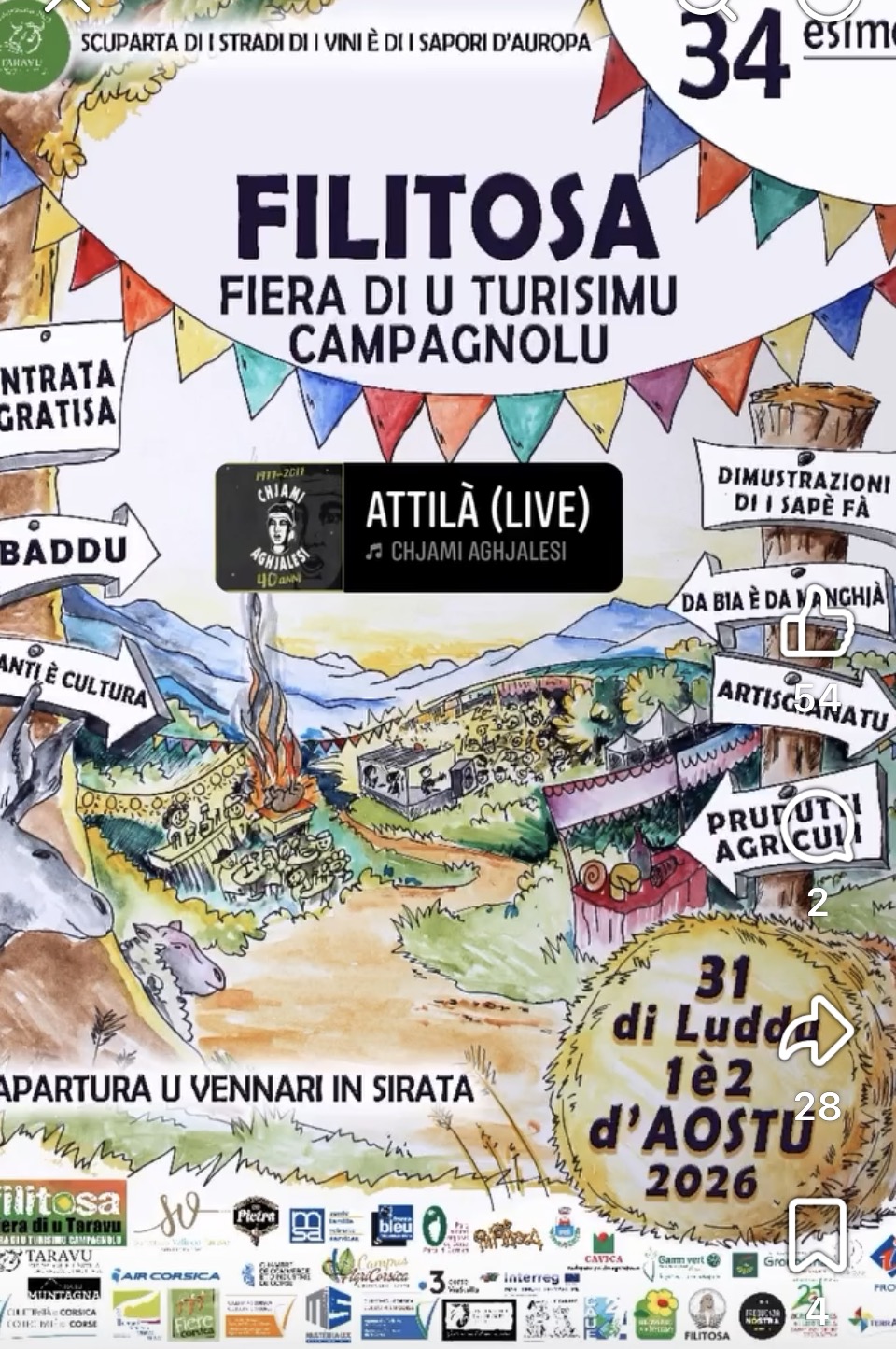 C&rsquo;EST CE WEEK-END ! A FIERA DI U TURISIMU CAMPAGNOLU –